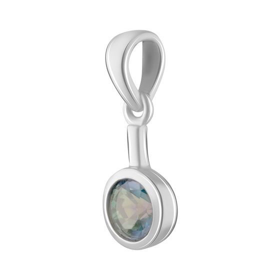 Серебряная подвеска с мистик топазом 0.783ct
