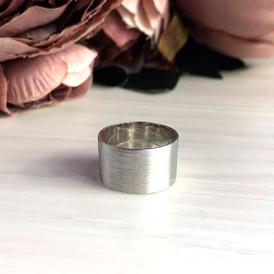 Silver ring without stones