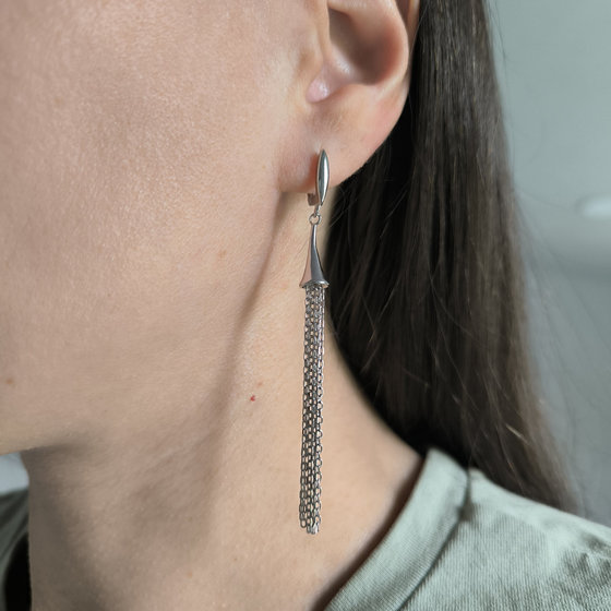 Silver Earrings Without Stones