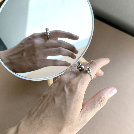 Silver ring without stones