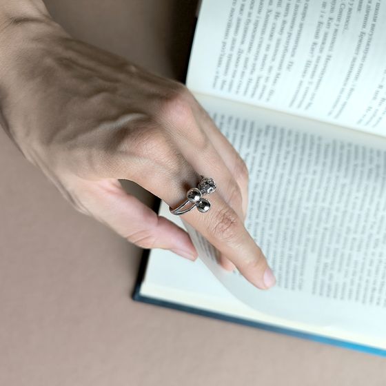 Silver ring without stones