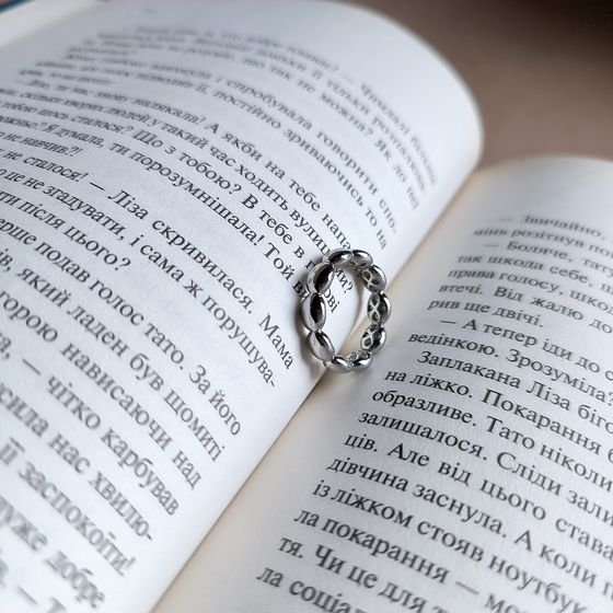 Silver ring without stones