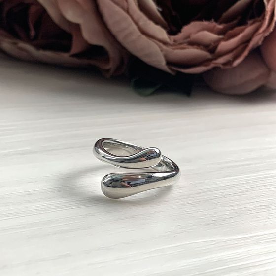 Silver ring without stones