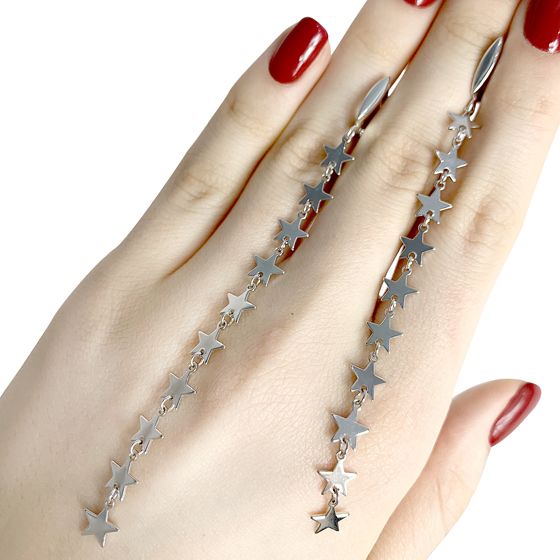 Серебряные серьги без камней