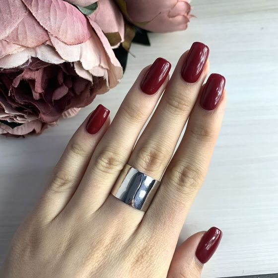 Silver ring without stones
