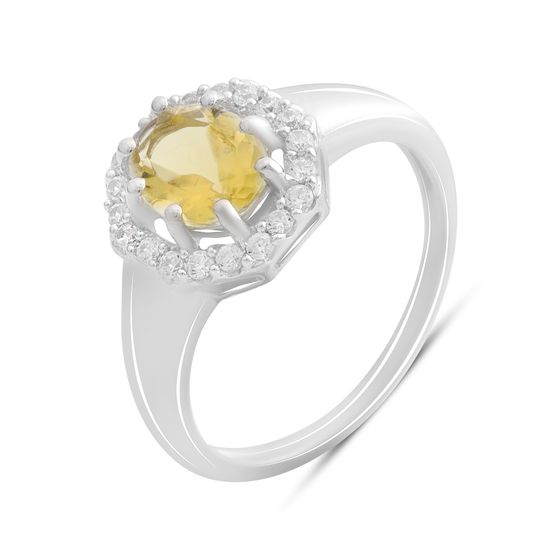 Sterling silver ring with citrine nano 1.538ct