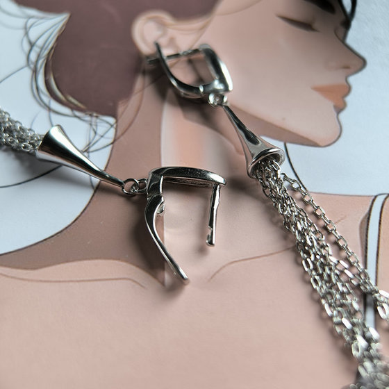 Silver Earrings Without Stones