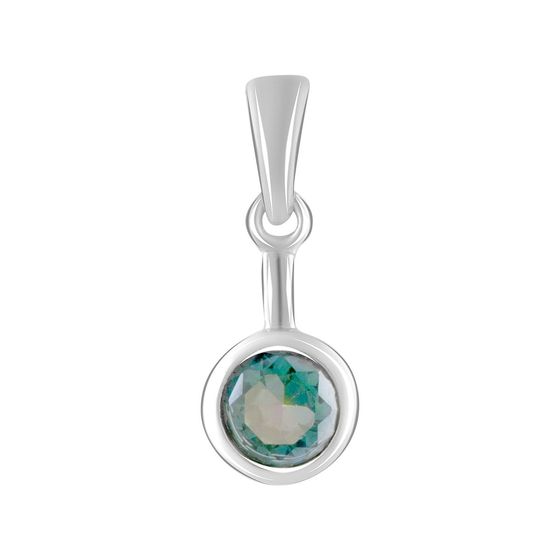 Silver pendant with a 0.783 ct mystic topaz