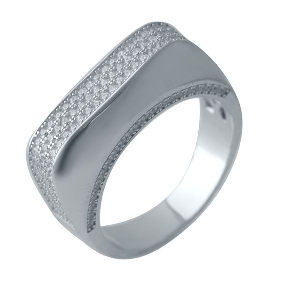 Silver Ring with Fianites