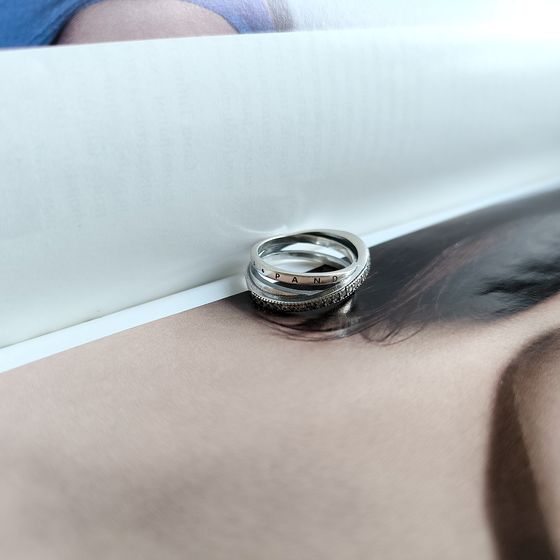 Silver Ring with Fianites