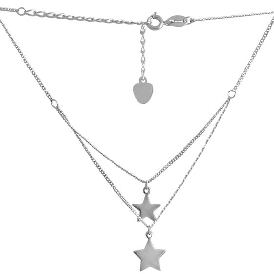 Silver necklace without stones