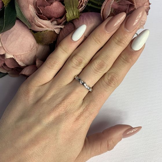 Silver Ring with Fianites