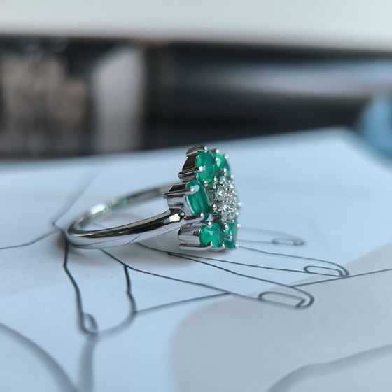 Серебряное кольцо с агатом 0.713ct
