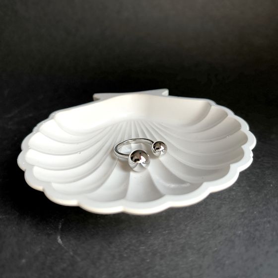 Silver ring without stones