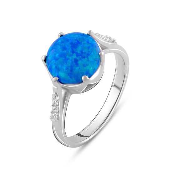 Silver ring with opal 1.722ct