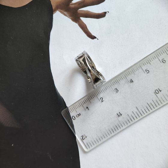 Silver Ring with Fianites