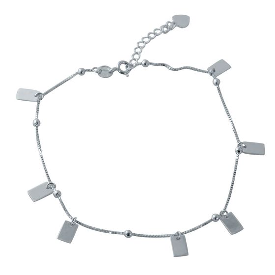 Silver bracelet without stones