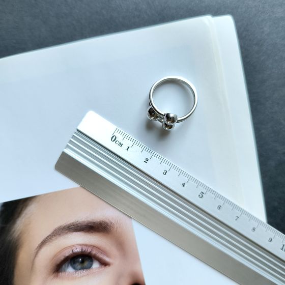 Silver ring without stones