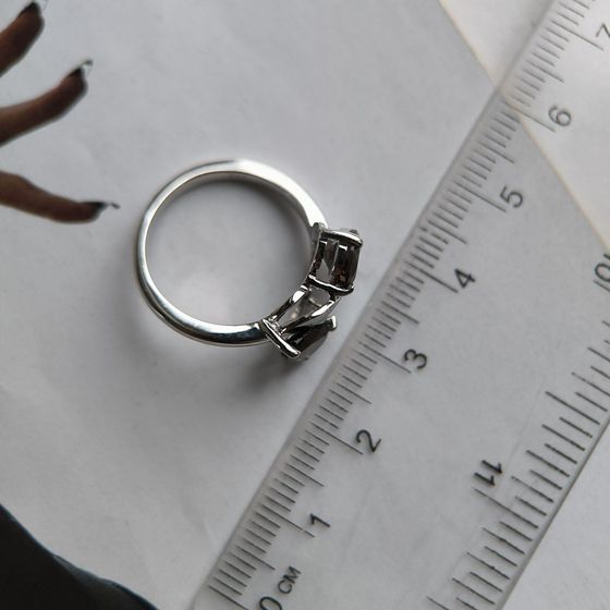 Срібна каблучка з раухтопазом (димчастим кварцом) 1.925ct
