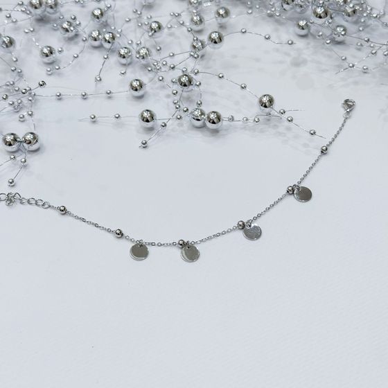 Silver bracelet without stones