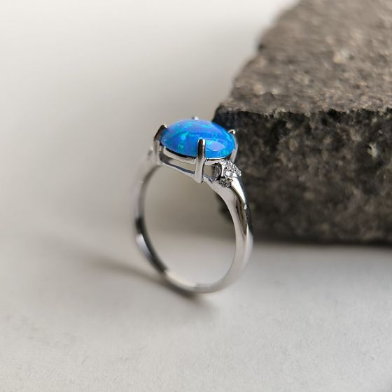 Серебряное кольцо с опалом 1.668ct