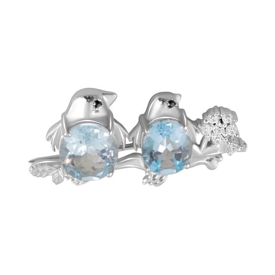 Срібна підвіска з топазом 3.15ct