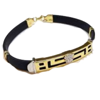 Браслеты с золотыми вставками