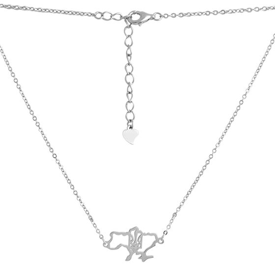 Silver necklace without stones