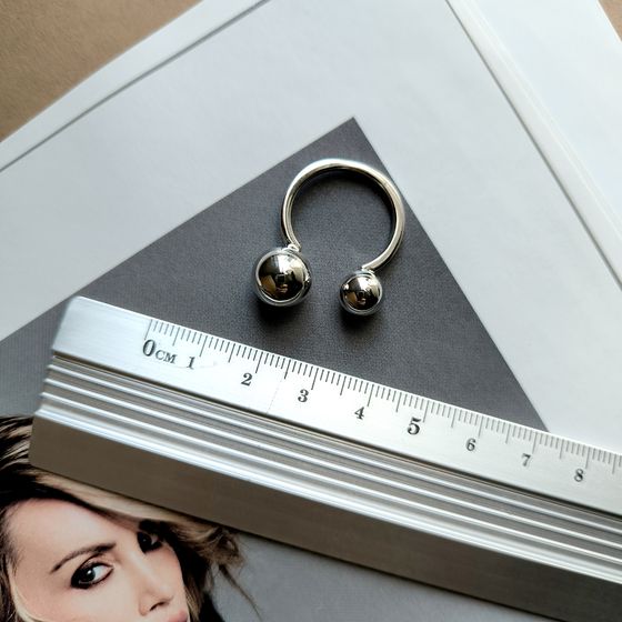 Silver ring without stones