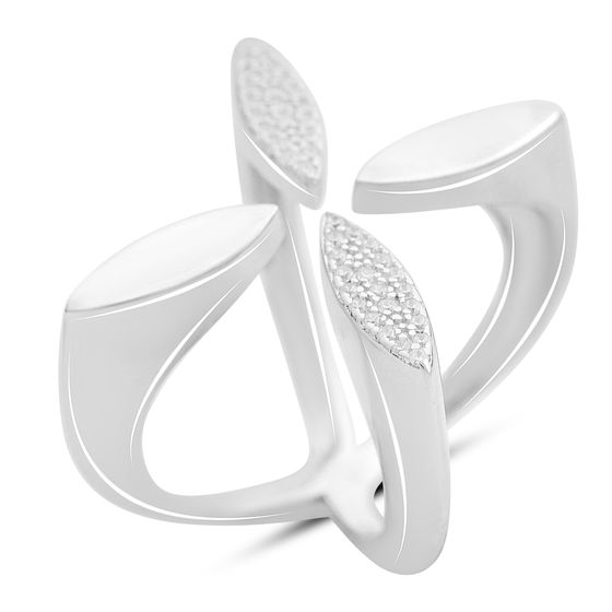Silver Ring with Fianites