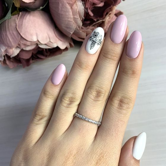 Silver Ring with Fianites