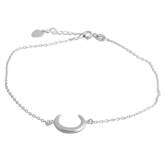 Silver leg bracelet without stones