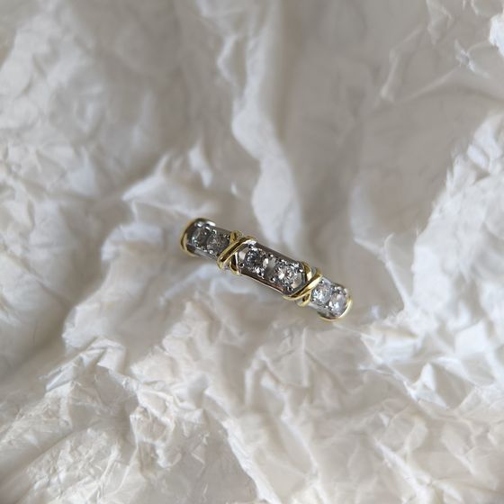 Silver Ring with Fianites