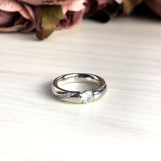 Silver Ring with Fianites