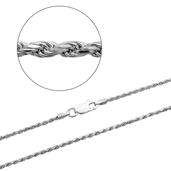 Silver chain without stones