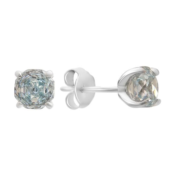 Срібні сережки з фіанітами