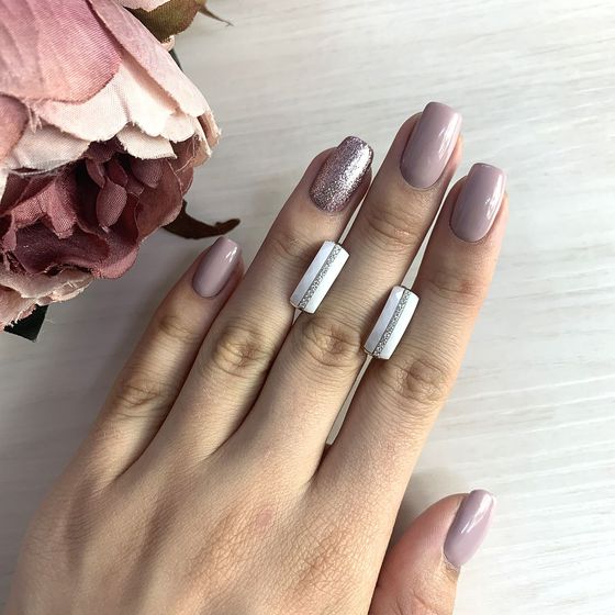 Серебряные серьги с керамикой