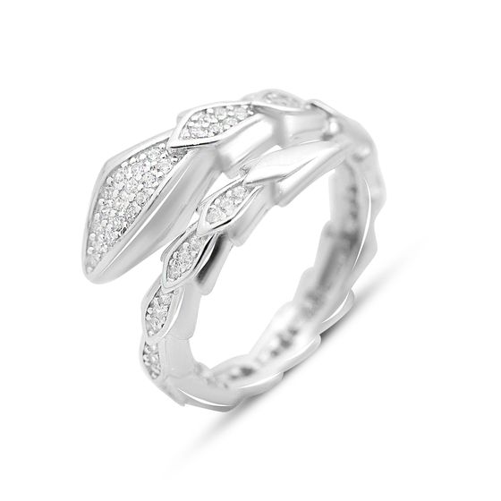 Silver Ring with Fianites