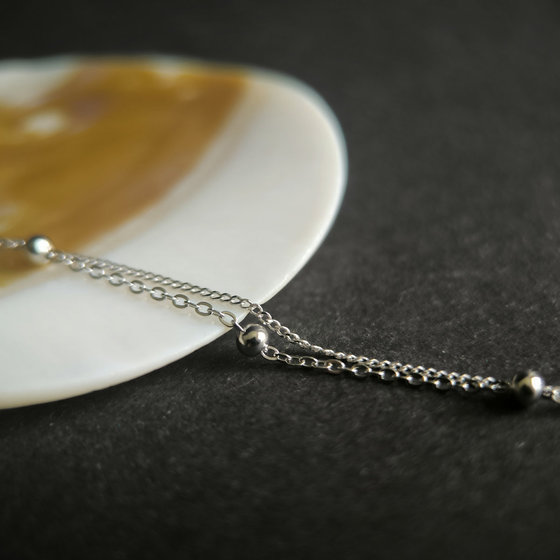 Silver bracelet without stones