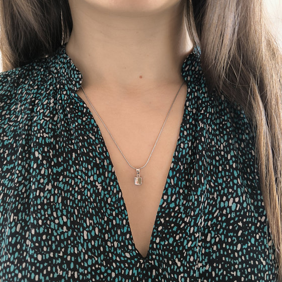 Silver pendant without stones