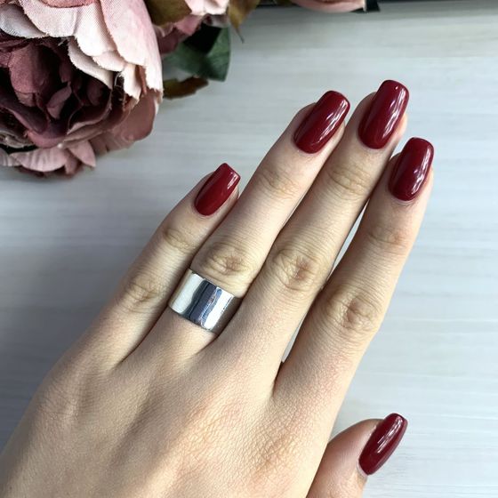 Silver ring without stones