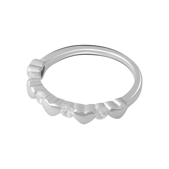Silver Ring with Fianites
