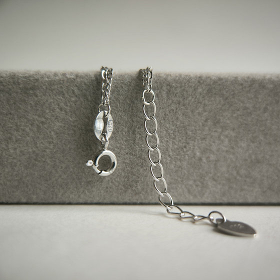 Silver bracelet without stones