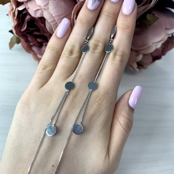 Серебряные серьги без камней