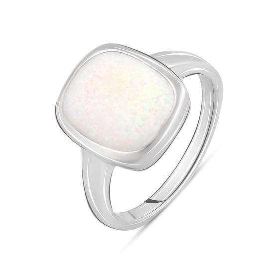 Silver ring with opal 2.069ct