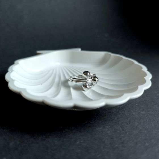Silver ring without stones
