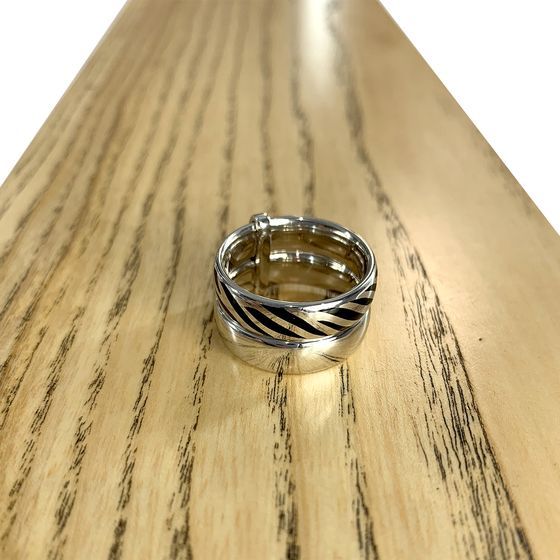 Silver ring without stones