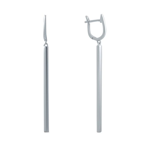 Silver earrings without stones