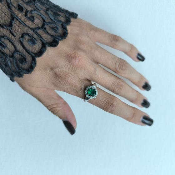 Серебряное кольцо с агатом 1.638ct