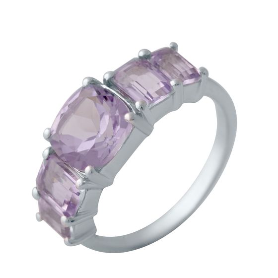 Silver Ring with Amethyst